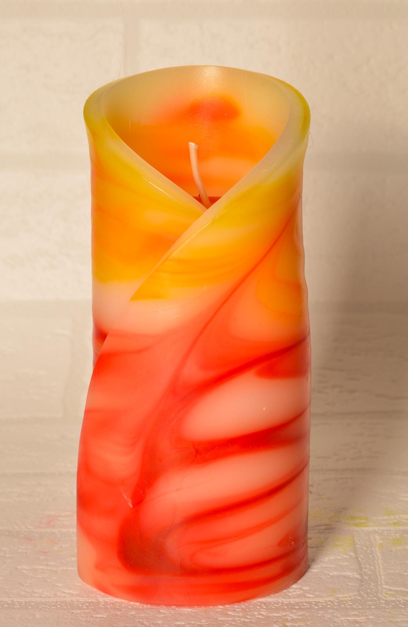 Kwiatowa, geometryczna, minimalistyczna, ręcznie robiona świeca zapachowa - pomysł na prezent: wnętrze domu, ozdoba, romantyczny - 40h