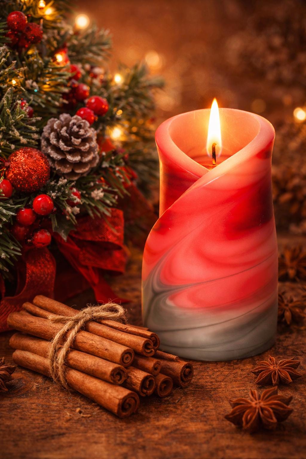 Kwiatowa, geometryczna, ręcznie robiona świeca zapachowa - pomysł na prezent: Boże Narodzenie, Walentynki, Dzień Matki, Ślub - 40h, pudełko