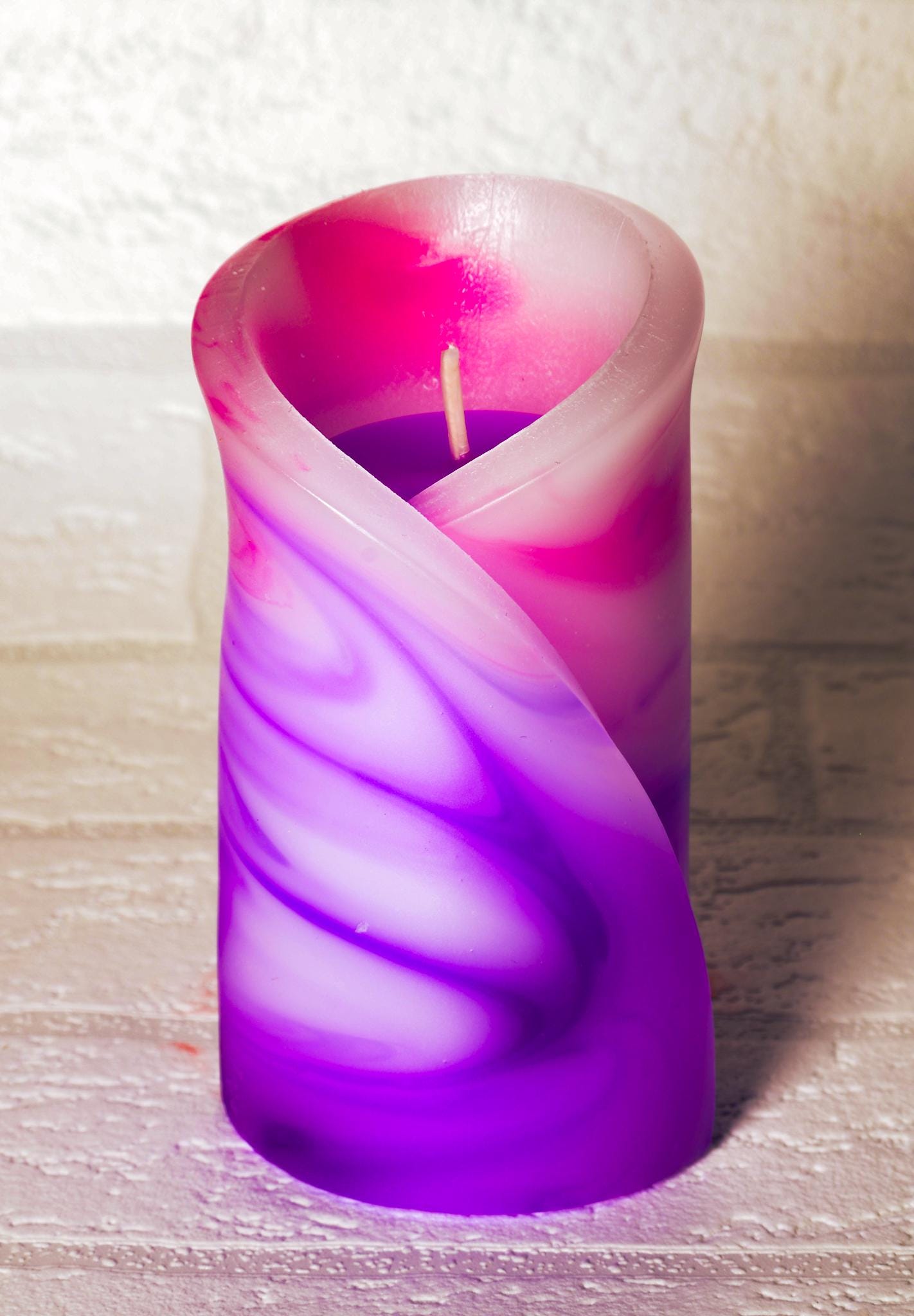 Kwiatowa, geometryczna, ręcznie robiona świeca zapachowa - pomysł na prezent: Święta, Dzień Matki, Ślub, dla niej - 40h, pudełko prezentowe