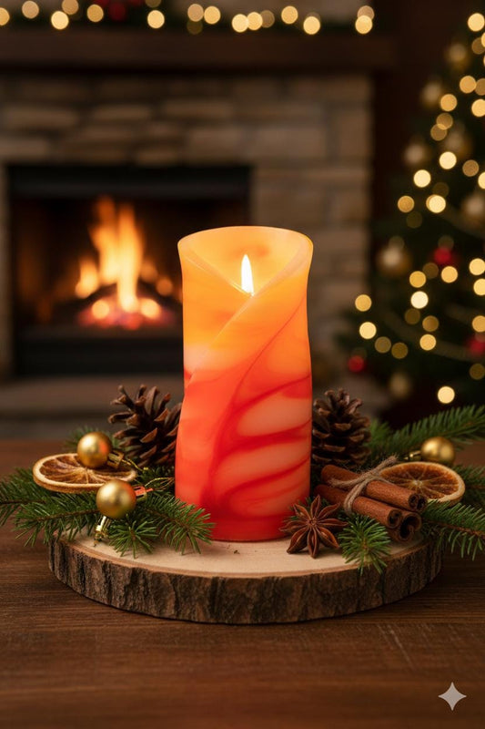 Kwiatowa, geometryczna, minimalistyczna, ręcznie robiona świeca zapachowa - pomysł na prezent:  wnętrze domu, ozdoba, romantyczny - 40h